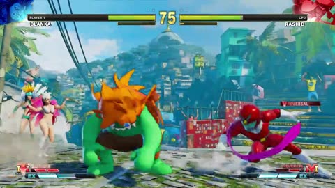 09.Mascot Blanka vs Viewtiful Joe Rashid (Hardest AI) - Street Fighter V