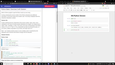 002 - Python ejercicios w3 - Version de Python