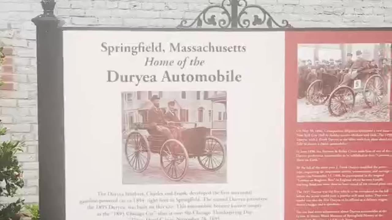 Site of the first automobile in America - Springfield, MA