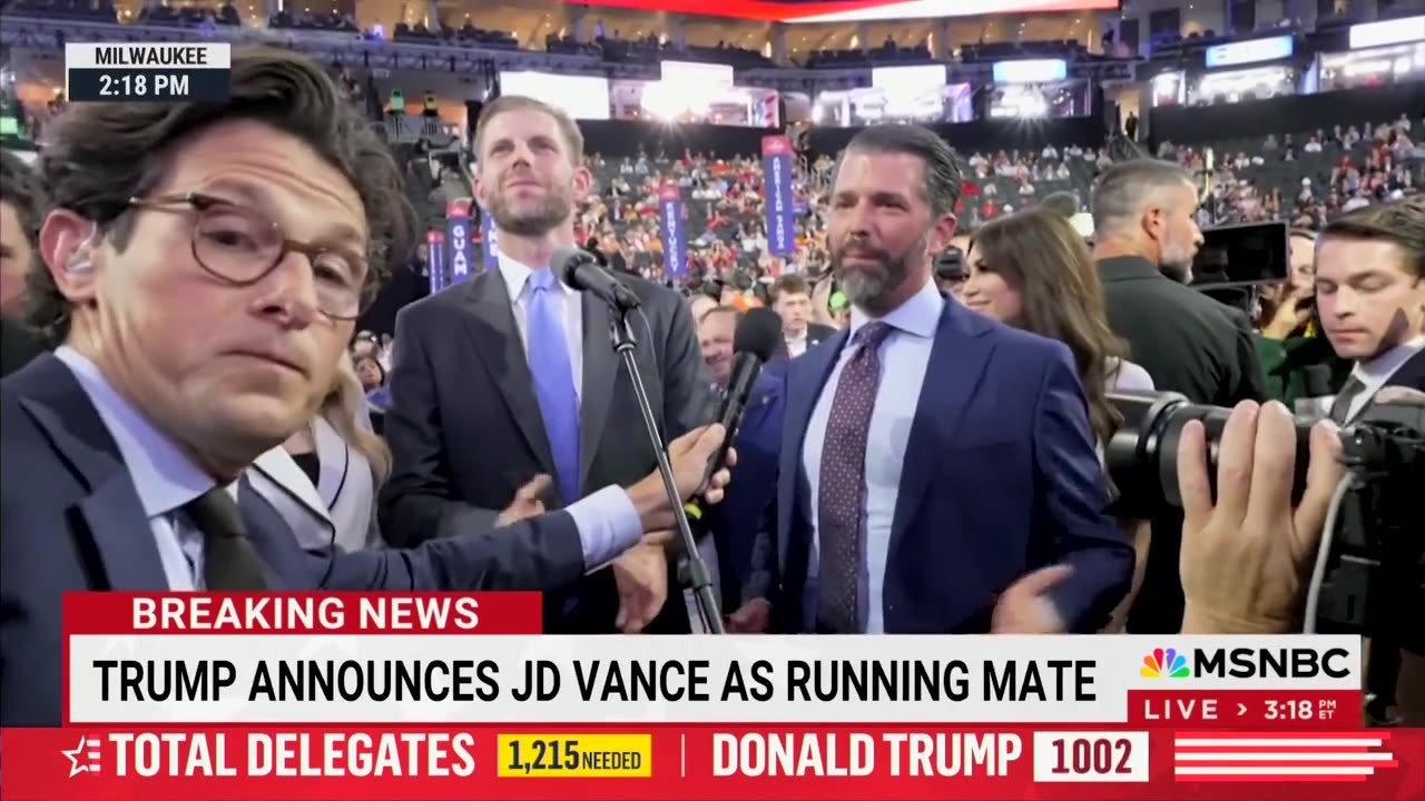 Donald Trump Jr Tells MSNBC Reporter To 'Get Out Of Here' After Asking About 'Family Separation'