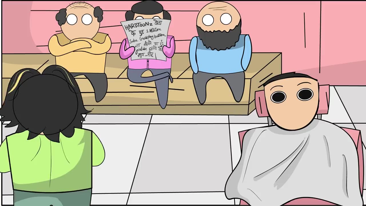 Worst Hair Cut Of My Life 👨🦲_ Hindi Storytime Animation @JarvisStudio @follow my channel