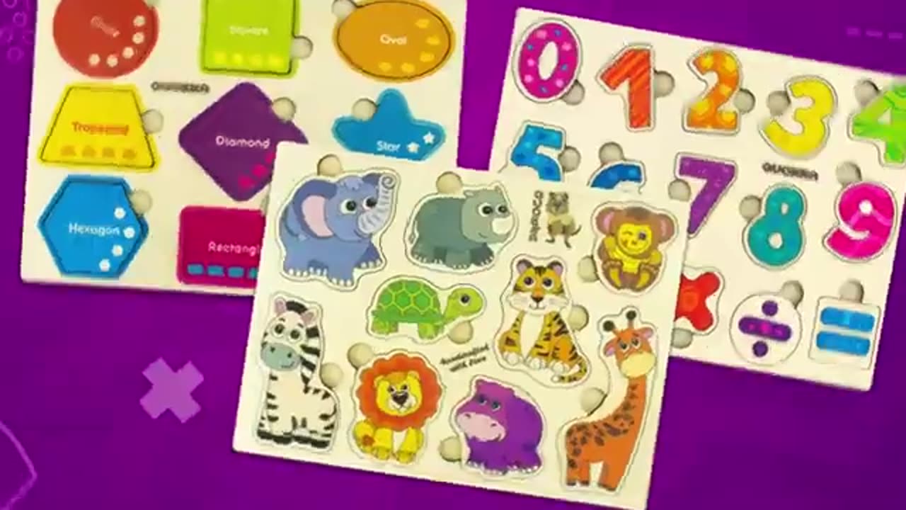 Wooden Puzzle Sets for Toddler & Kids by QUOKKA