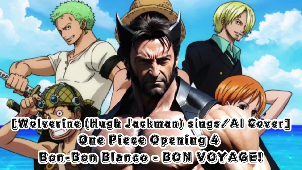 [Wolverine sings/AI Cover] One Piece Opening 4 Bon-Bon Blanco - BON VOYAGE!