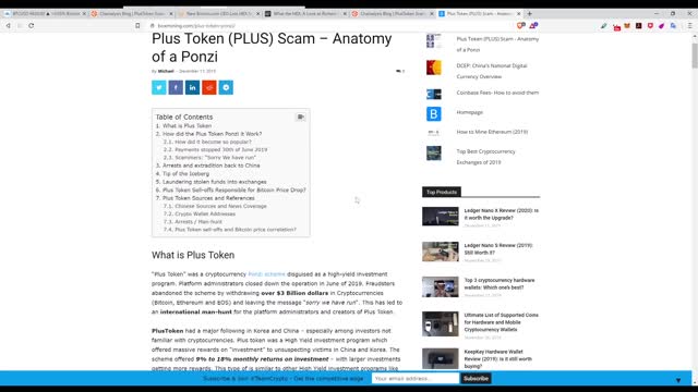 Crypto SCAMS are causing the DUMP (Plus Token, HEX) 12,901 viewsDec 18, 2019