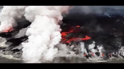 VOLCANO ERUPTION SATISFYING VIDEO 2 MINUTES ENTERTAINMENT