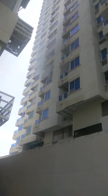 Video de conato de incendio en edificio de Bocagrande