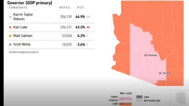 Arizona Aug 2nd 2022 gop gov primary vote reduction election fraud crime Kari Lake