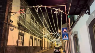 Christmas lights ✨ 🎄 4K Ponta Delgada, Sao Miguel Azores Portugal 🇵🇹 - 23.11.2024 #Natal