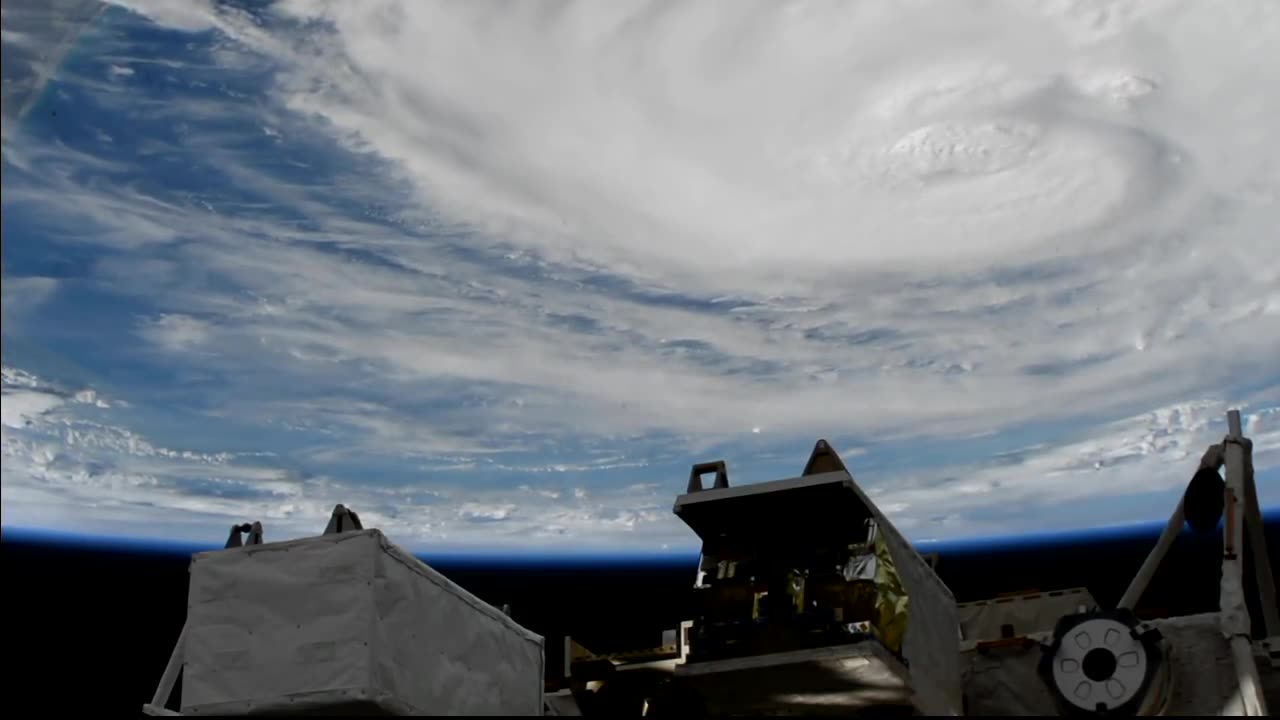 Harvey Unleashed: Secrets Revealed in Spectacular Space Station Footage #nasa