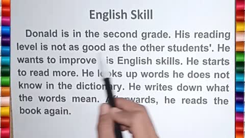 Learn English text and translate it