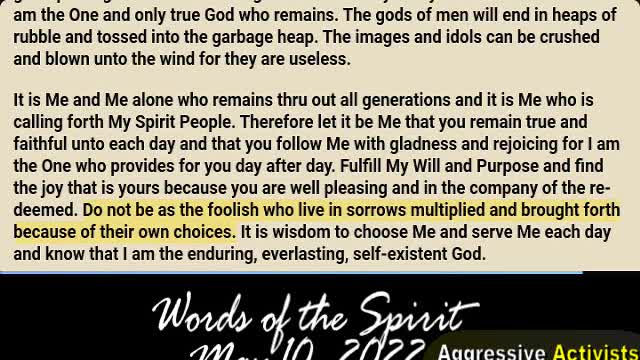 Words of the Spirit | May 10 2022