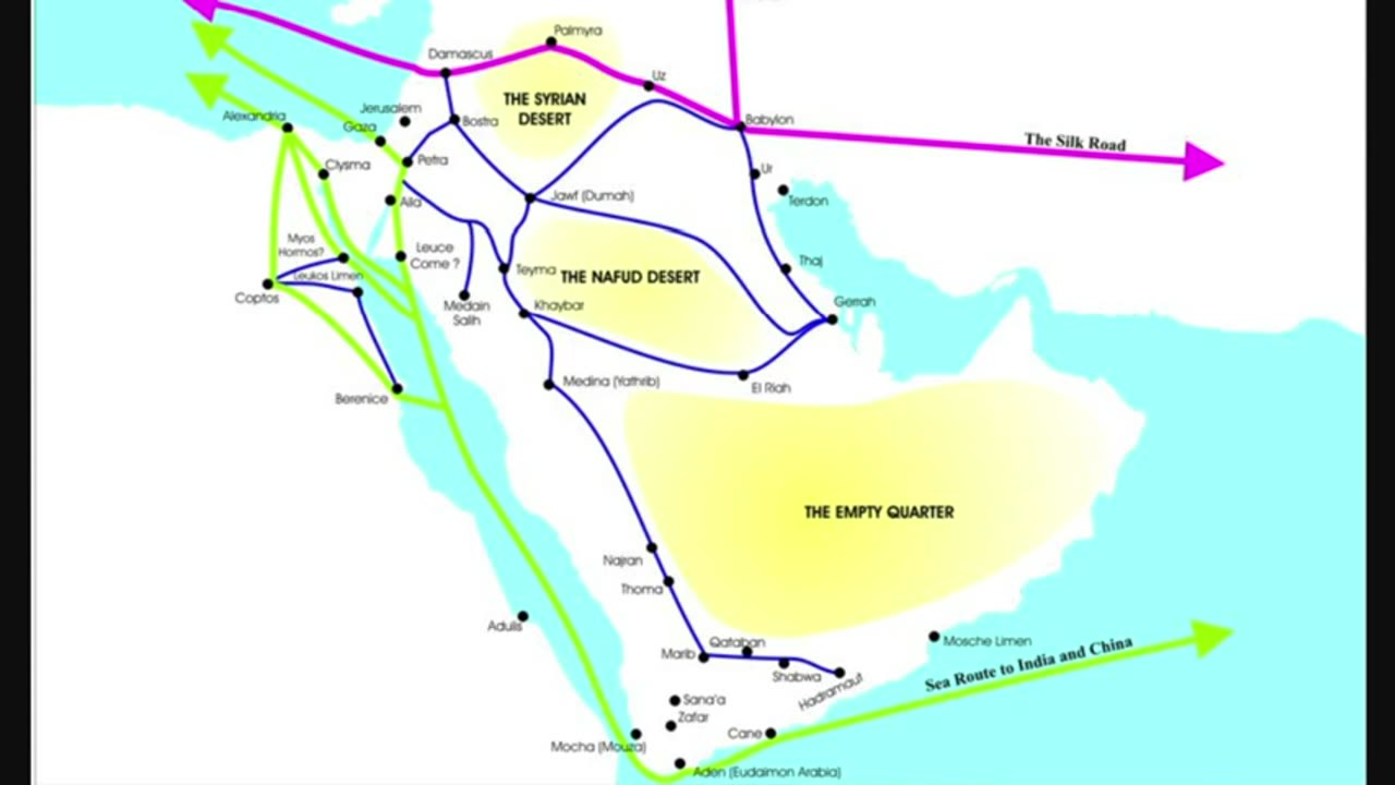 Pre Islamic Arabian Trade Routes to India and China