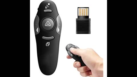 Review: Presentation Clicker Pointer,2.4GHz Wireless Presenter Remote Presenter Clicker for Sli...