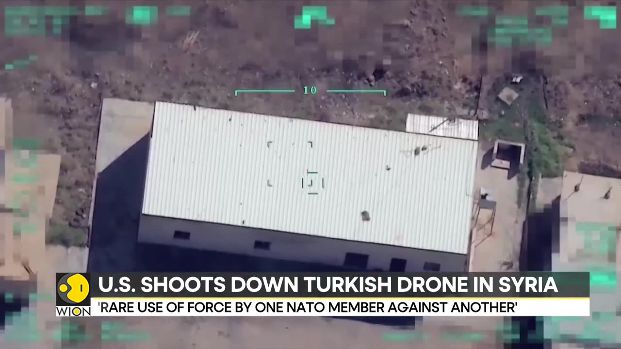 US shots down turkish drone in Syria