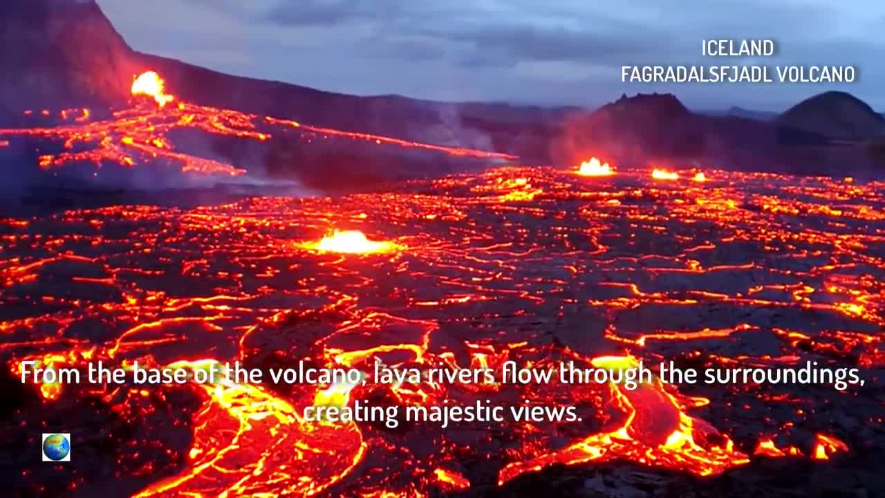 It's an incredible sight: the volcano in Iceland has started to erupt again