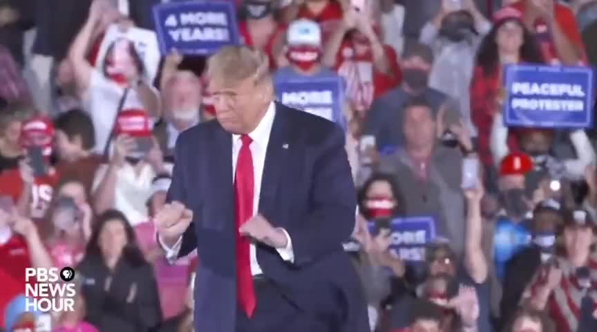 Donald Trump Sings Let's Go Brandon to Joe Biden