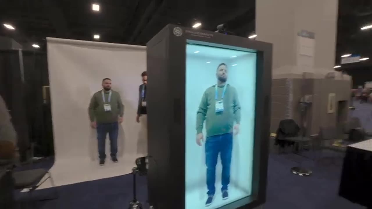 Amazing Hologram Tech _ The Future of Video Calls _ CES 2024