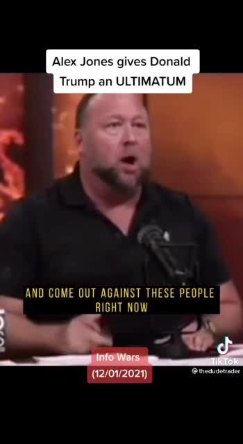 Alex Jones declares War on Donald Trump to come clean about the Bio Weapon