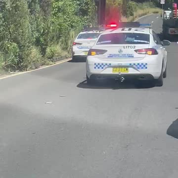 Cops holding up traffic