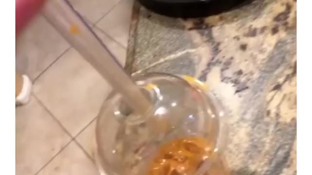 Perfect shoot with straw 🤣