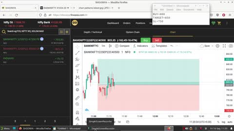 Bank Nifty Paper trading 16 Sep 2022 | Profit of 1250/- INR