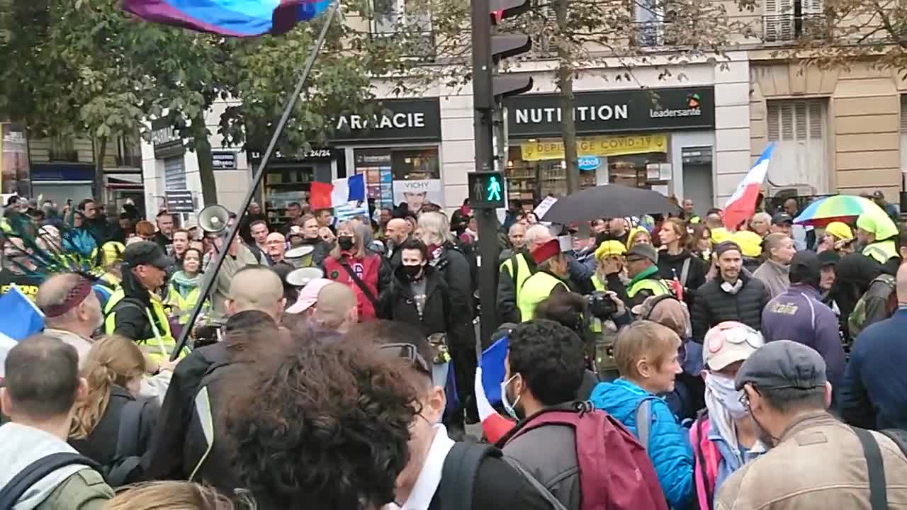 Manif anti-pass💉du 02/10/21 - Paris - La Marseillaise