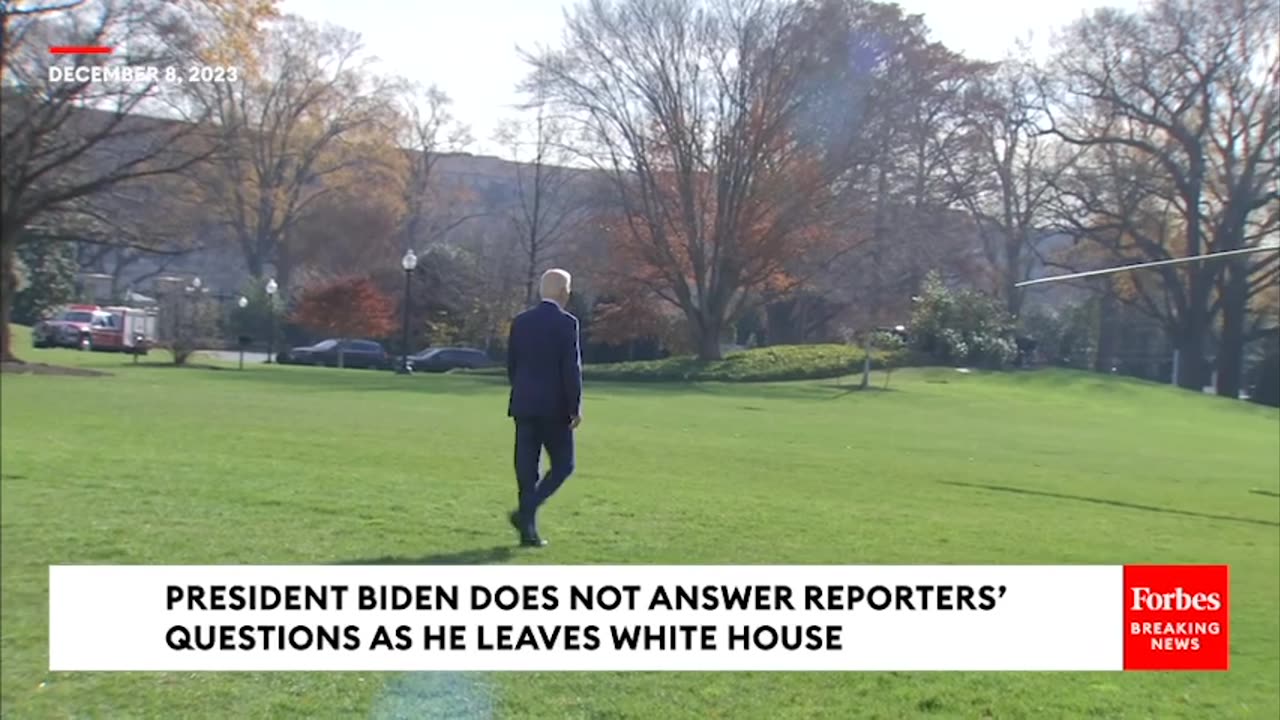 WATCH- Reporters Yell Questions At Biden About New Charges Against Hunter But He Does Not Respond