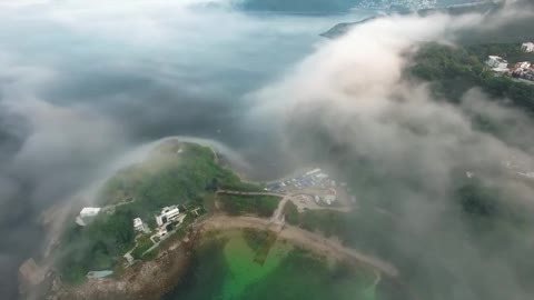 Aerial Video Of Coastline Copyright Free