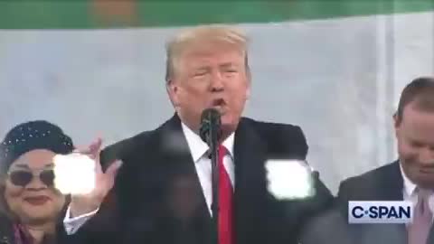 President Donald Trump Speaks at the March For Life Rally Jan 24, 2020