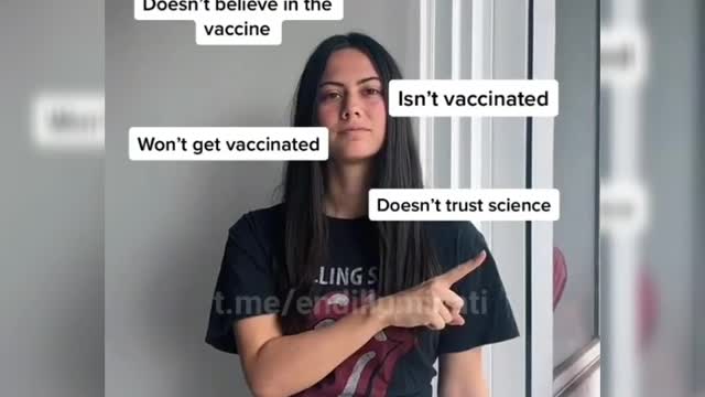 This is the last video of her before dying from scientific vaccine 💉😂😂😂