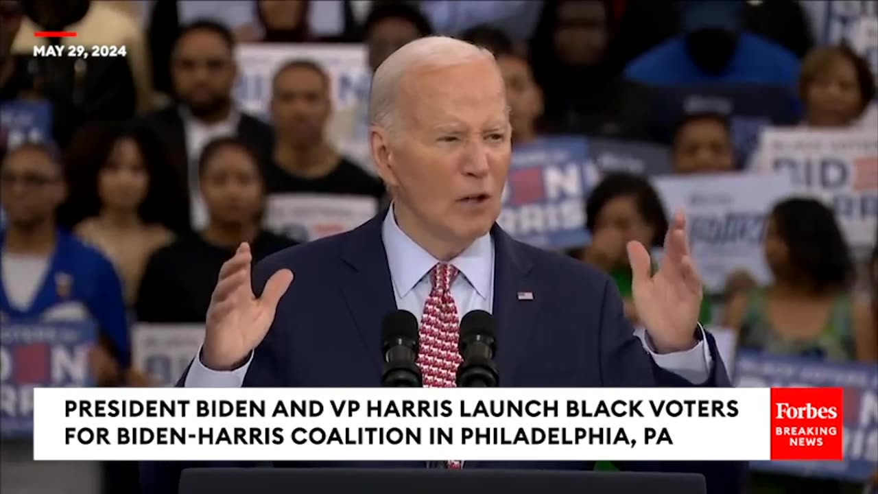 Biden Calls Out 'Trump's MAGA Lies' To Black Voters At Event In Philadelphia, Pennsylvania