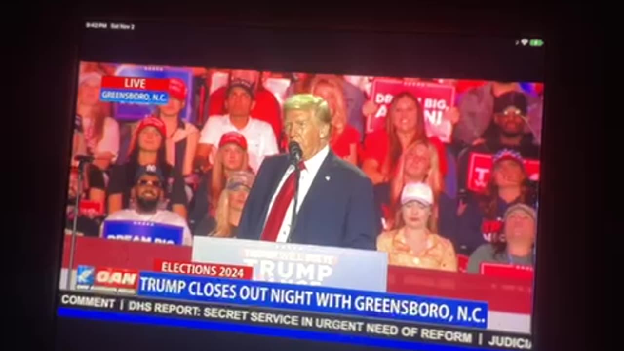 🦅 OAN rally in Greensboro NC President Donald j trump worst economy’s numbers l2,000 only (jobs)