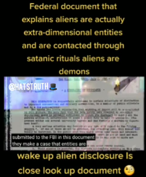 Declassified FBI document 6751 explains interdimensional beings