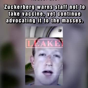 Zuckerberg did NOT take the JAB!