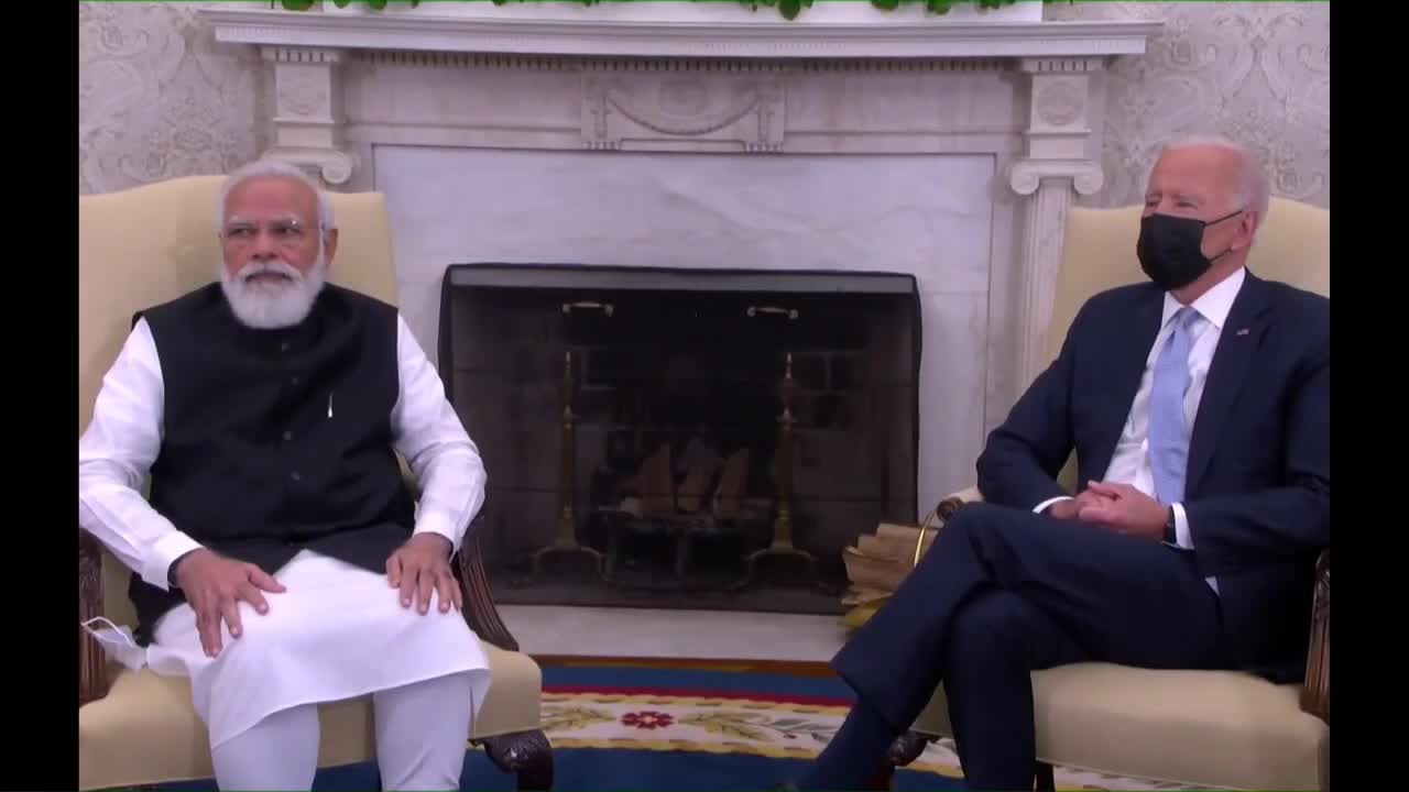 Bilateral meeting of US President Joe Biden and Prime Minister Modi