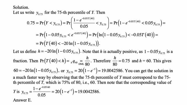 Exam LTAM exercise for May 18, 2021