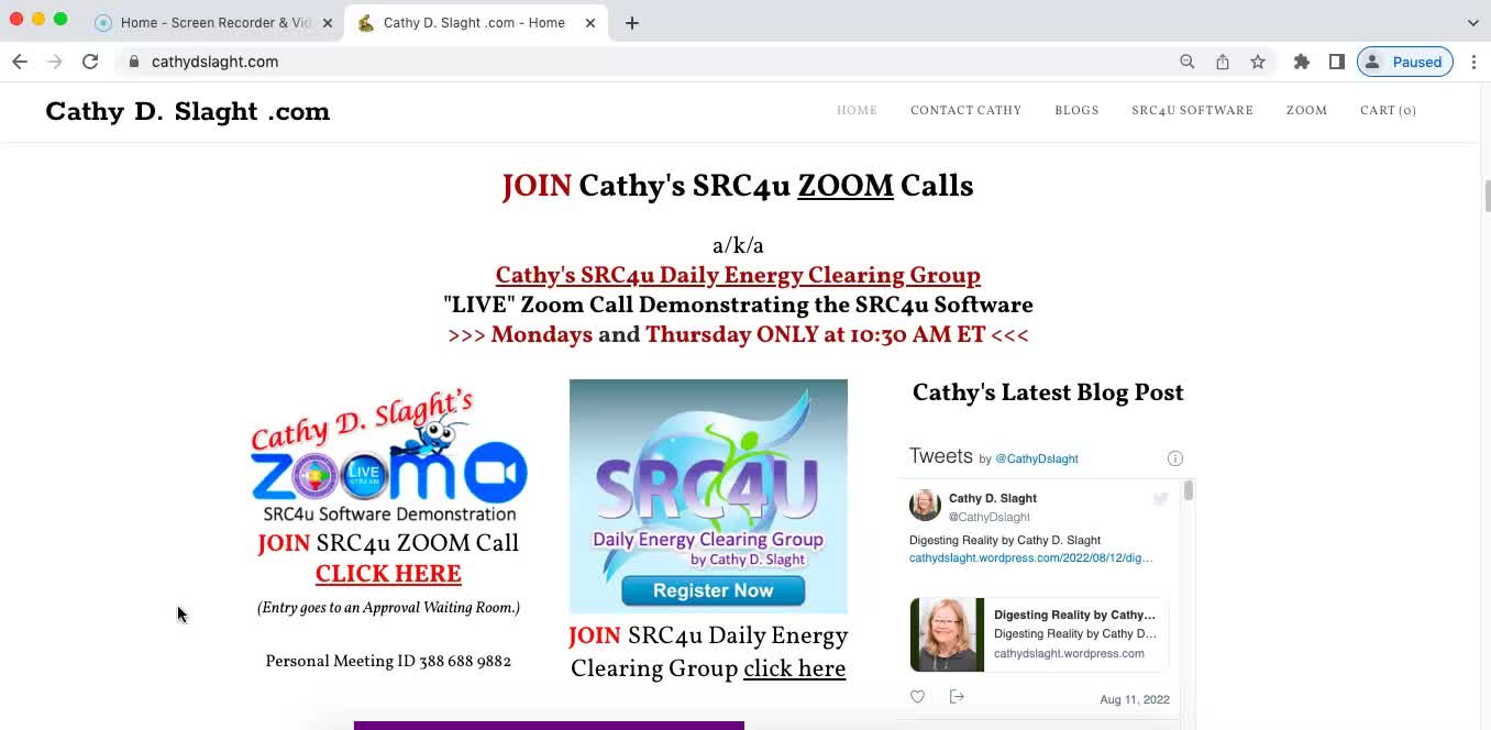 SRC4U Software Zoom Call 8.152022 by Cathy D. Slaght