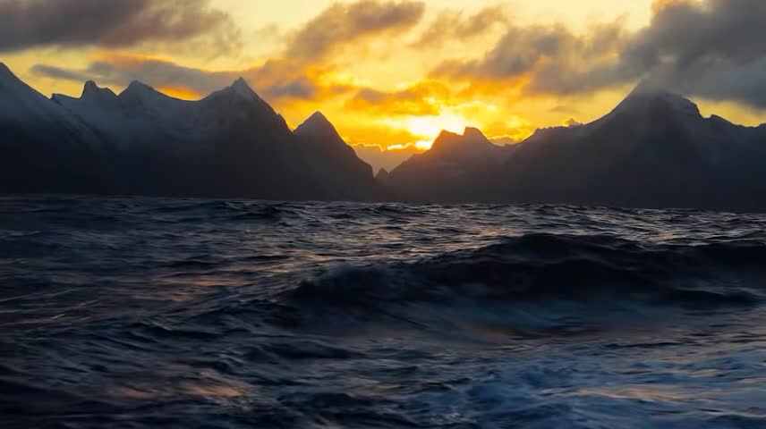 rolling hills beyond the sea