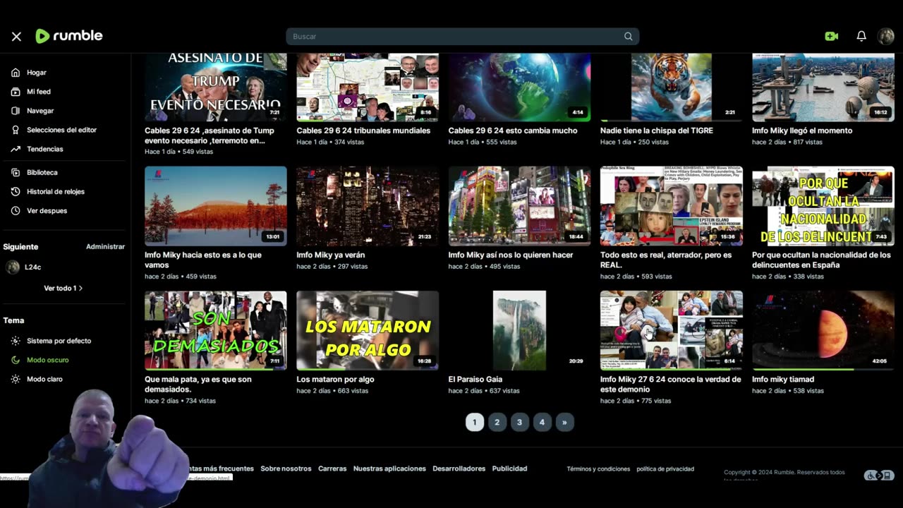 Vean mis otros canales en Rumble