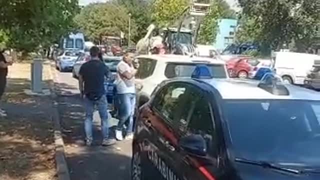 Brescia, Italy: Farmers form convoy to support Dutch protests (July 14, 2022)