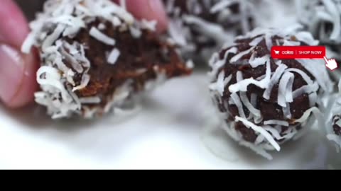 Healthy Cacao coconut, date and balls