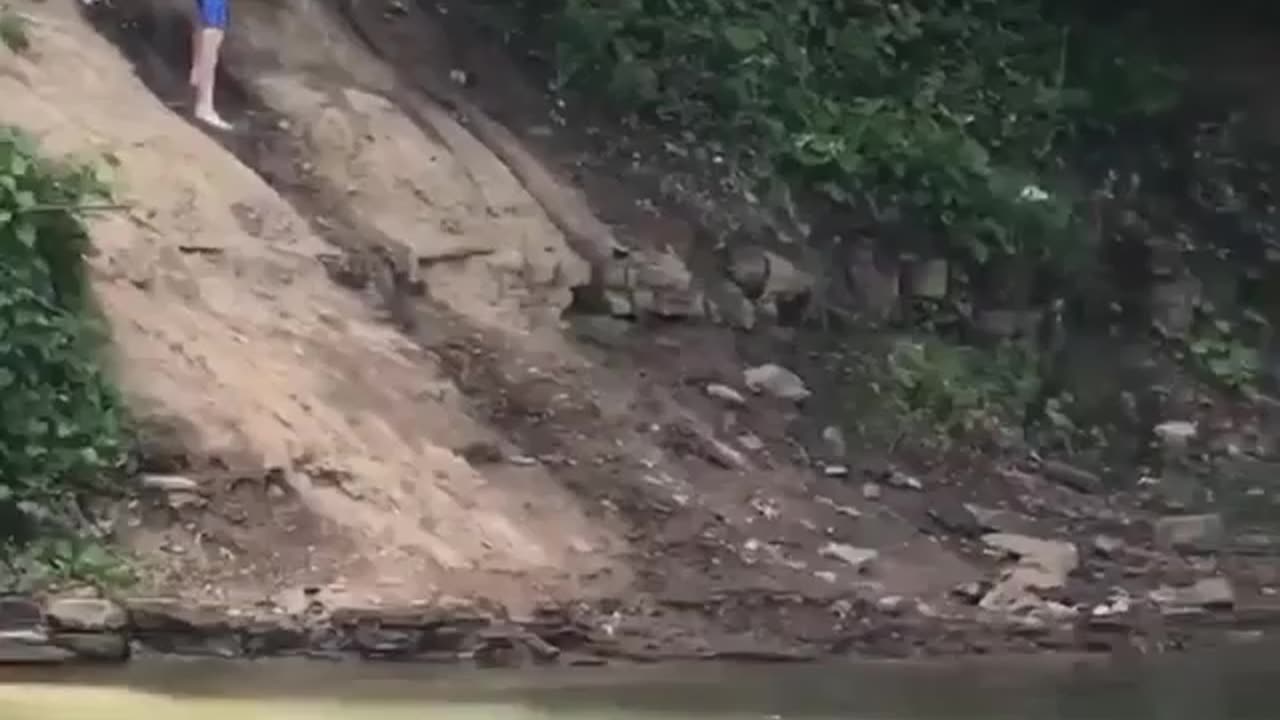 chick on swing out doesn't quite make it