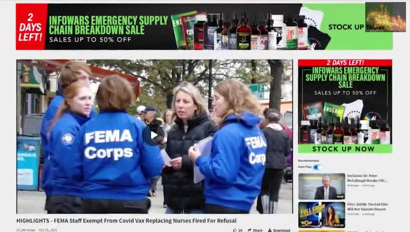 Unvaxxed Fema REPLACING Doctors and Nurses