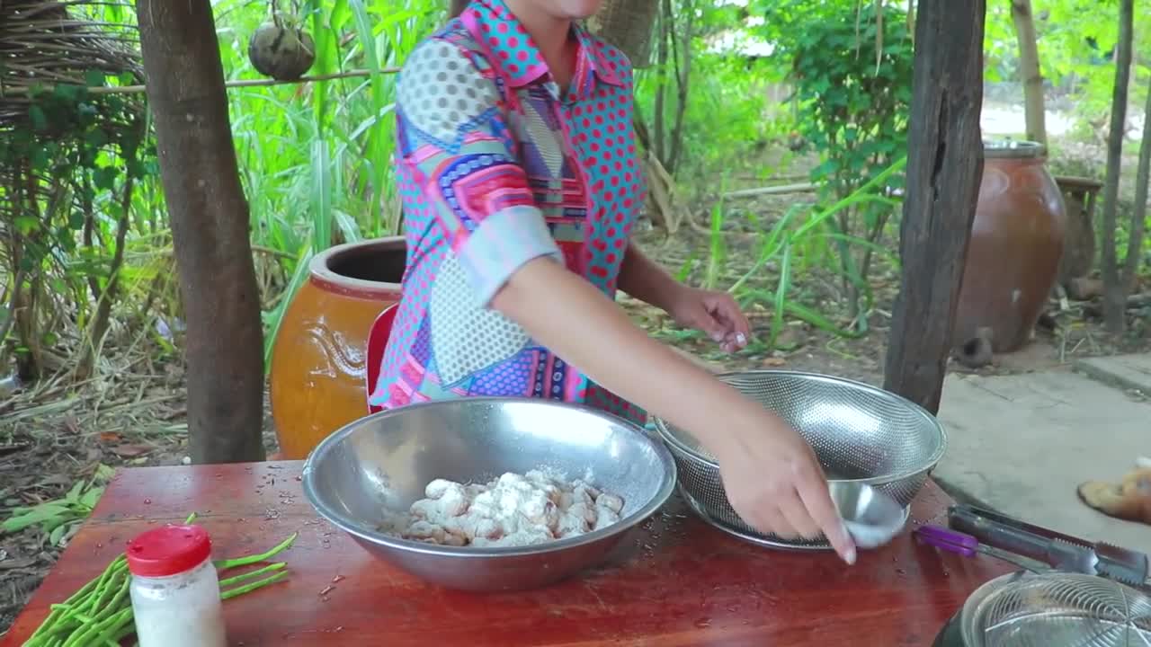 Chicken Tail Yummy Sauce Frying - Cooking With Sros