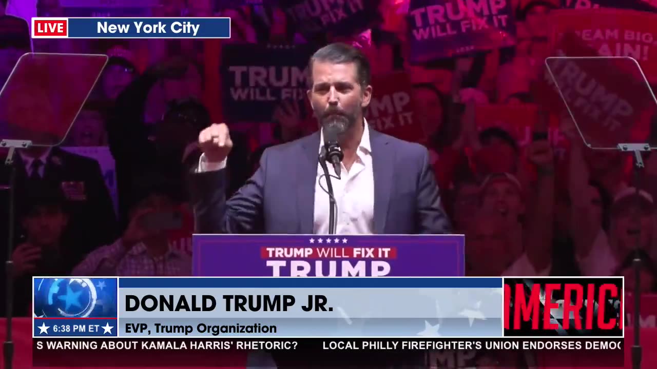 TRUMP JR. ON THE KING