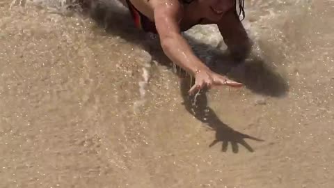 Bikini Girl's Seawater Beach Treasure Art