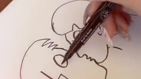 How to make the text love two people kissing