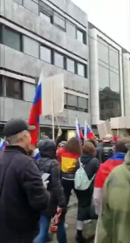A rally in support of Russia was held in Germany.