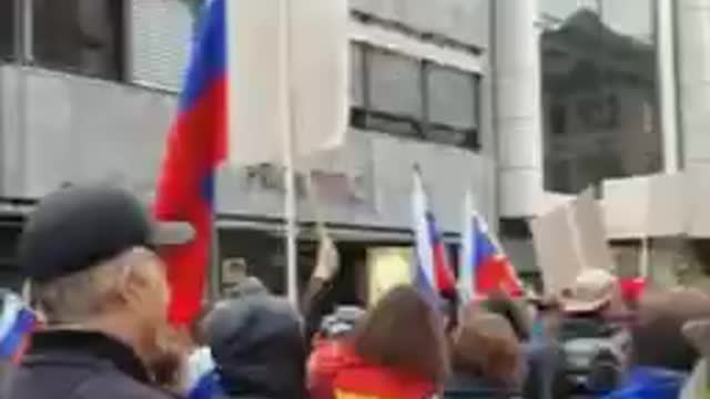 A rally in support of Russia was held in Germany.