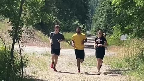 Son, Grandson and Grand Daughter ran the trail between Republic and the Canadian Border